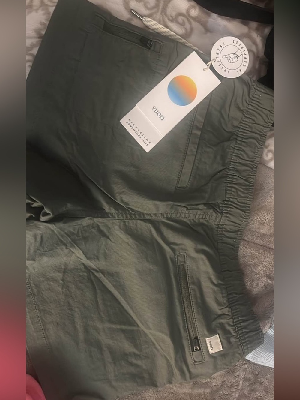 Vuori Olive Green Shorts
